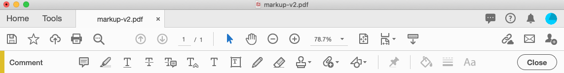 proofing toolbar