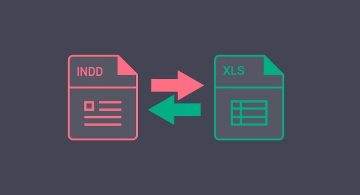 Linking a table between Excel and InDesign