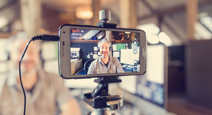 capturing marketing video from a mobile phone