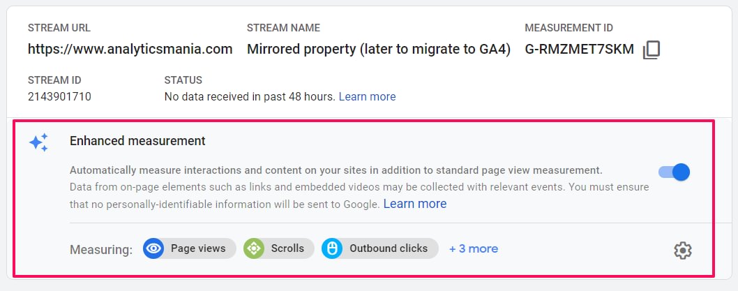 GA4 Enhanced Measurement