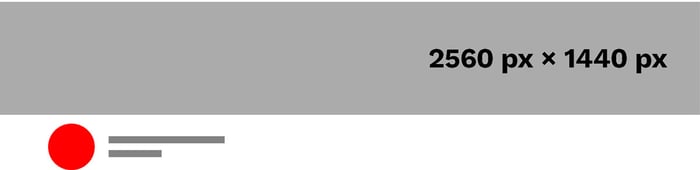 Size your YouTube background image to 2560 pixels by 1440 pixels