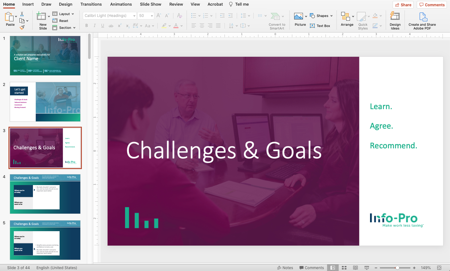 making powerpoint slides