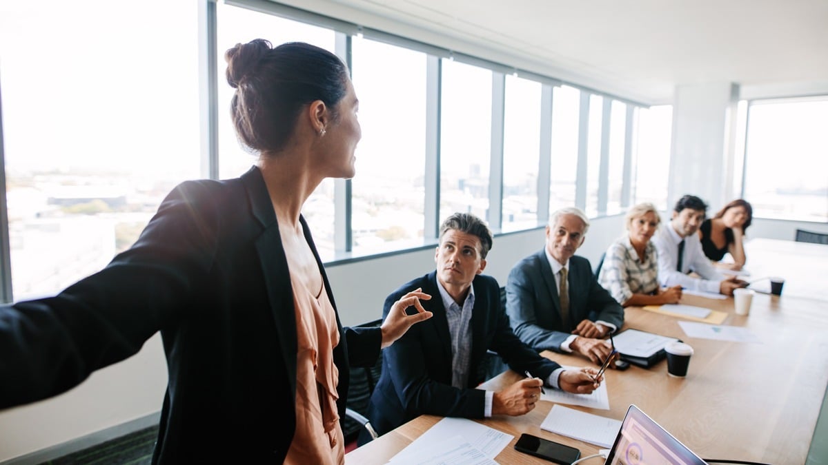 People meeting in conference room